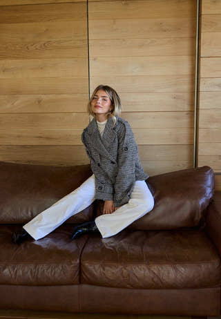 Wool Blend Short Coat
