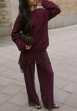 Lace Detail Trousers