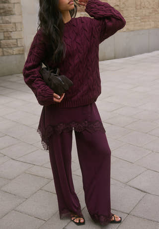 Lace Detail Trousers