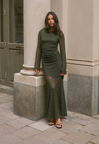Long Sleeve Lace Maxi Dress
