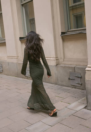 Long Sleeve Lace Maxi Dress