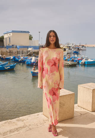 Pleated Frill Dress
