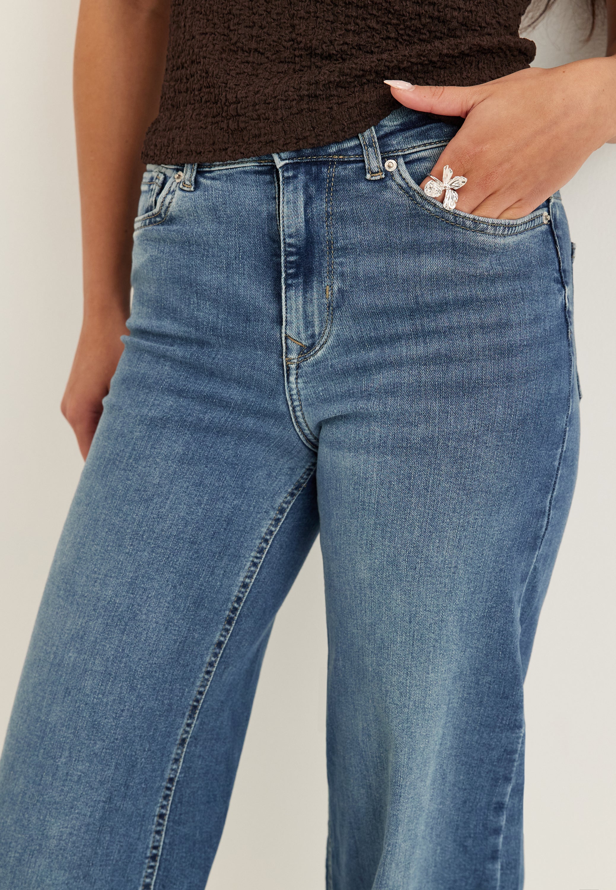 ONLMADISON Blush HW Wide Belt DNM BJ, donkerblauw (dark blue denim), XS x 32L ONLMADISON Blush HW Wide Belt DNM BJ, donkerblauw (dark blue denim), XS x 32L