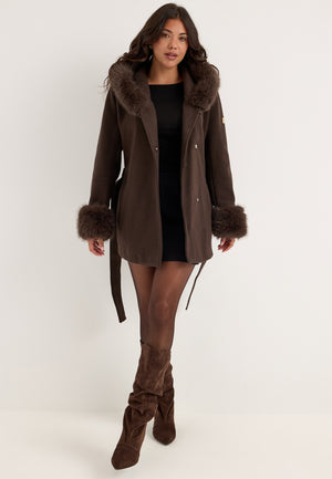 Olivia Coat Brown