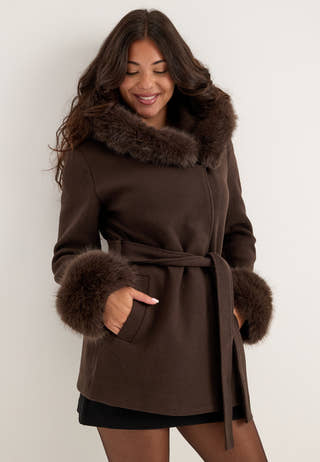 Olivia Coat Brown