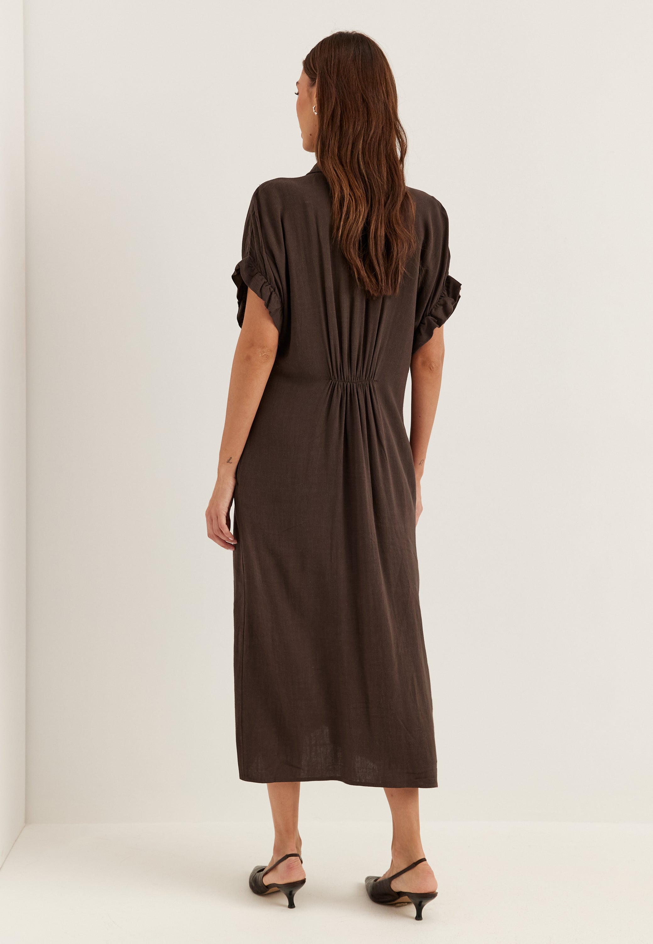 Objectcollectorsitem – Objsanne Tiana S/S Dress – Brown – Brown