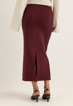Objreynard Hw Knit Skirt Noos Red