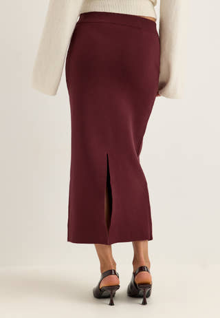 Objreynard Hw Knit Skirt Noos Red