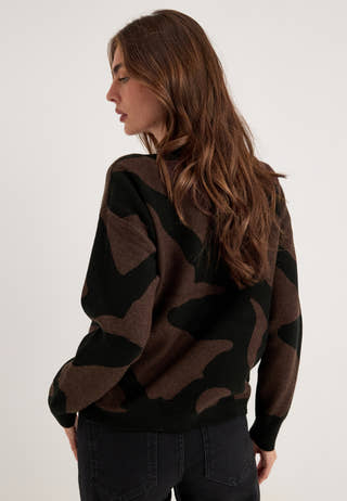 Objray Lo L/S KNIT PULLOVER AOP Patterned