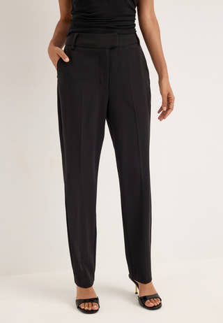 High Waist Slackers Black