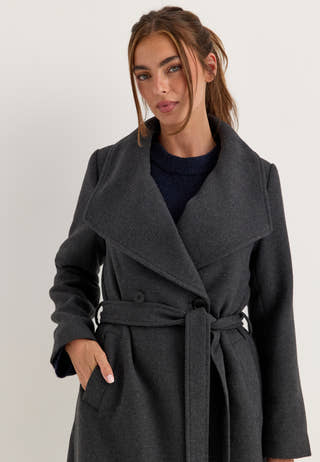 Long Wool Blend Coat