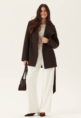 Short Wool Blend Coat