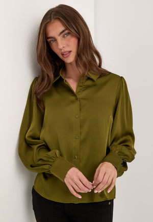 Vienna Ravenna L/S BALLOON SHIRT Green