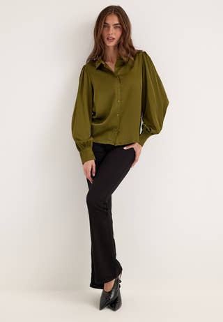 Vienna Ravenna L/S BALLOON SHIRT Green