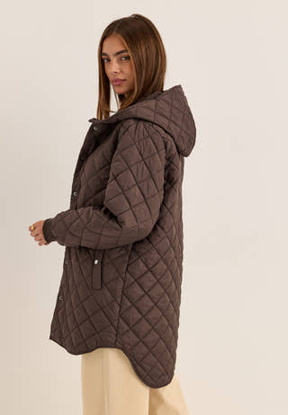 Vitate L/S Hooded Jacket Brown