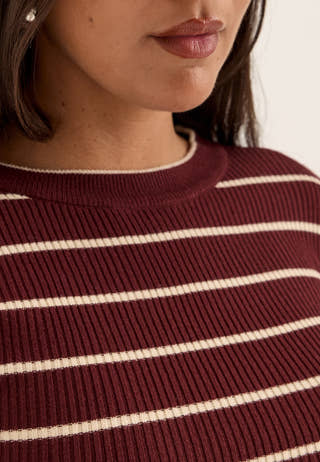 Pcmira New Ls O-neck Knit Purple