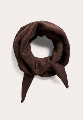 Pckomma Triangle Scarf Brown