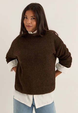 Objsaggia Ls Lo Pullover Brown