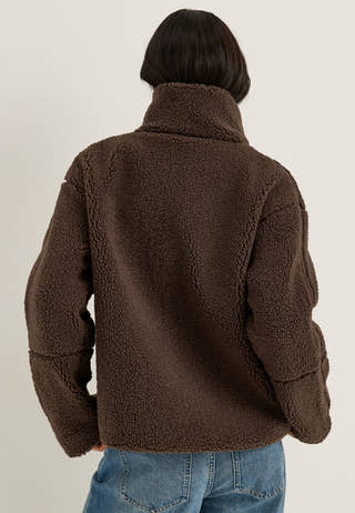 Onlaspen Life Teddy Jacket Brown