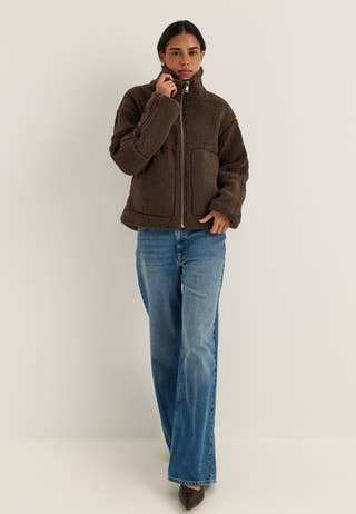 Onlaspen Life Teddy Jacket Brown