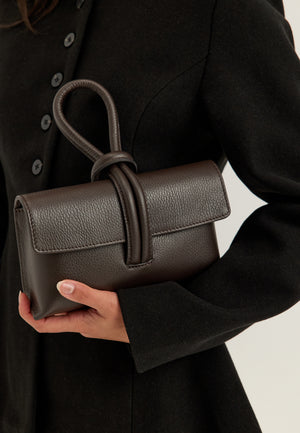 Barletta Small Leather Bag Brown