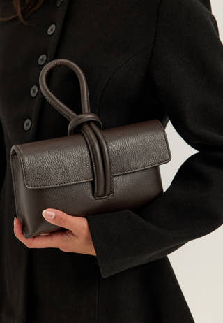 Barletta Small Leather Bag Brown