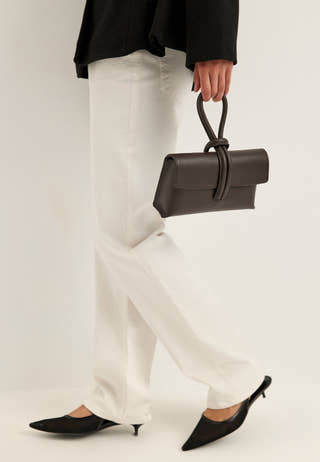 Barletta Small Leather Bag Brown
