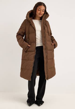 Jossan Cozy Down Jacket Brown