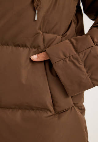 Jossan Cozy Down Jacket Brown