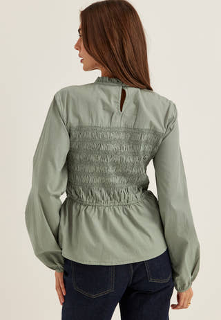 Smock Cotton Blouse