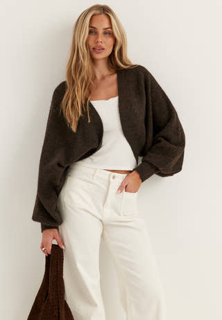 Knitted Bolero Brown