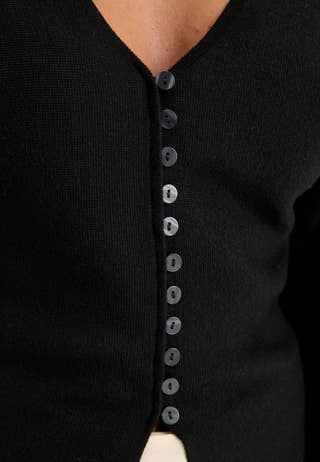 Knitted Cardigan Black
