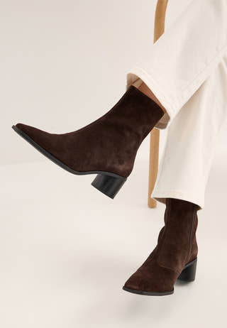 Fay Suede Boot Brown