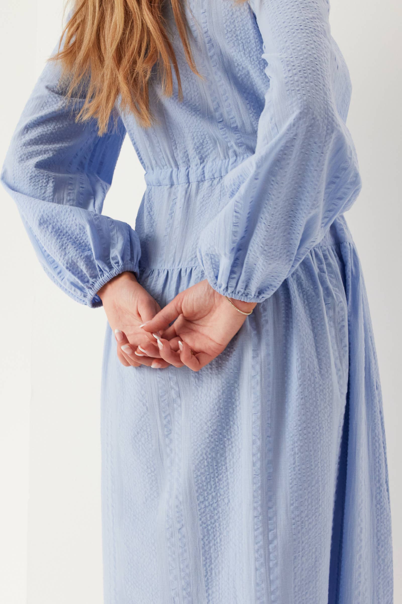 Bubbleroom – Cotton Dress – Blue – Blue