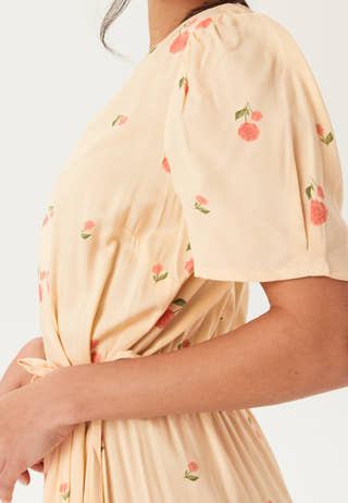 Flounce Viscose Wrap Dress