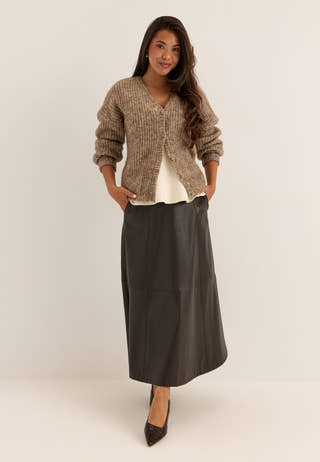 Knitted Cardigan Brown