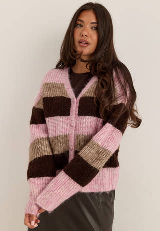 Knitted Cardigan Striped