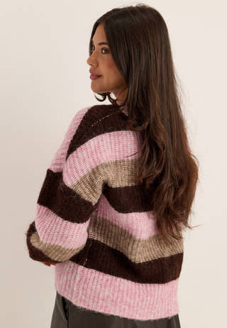 Knitted Cardigan Striped