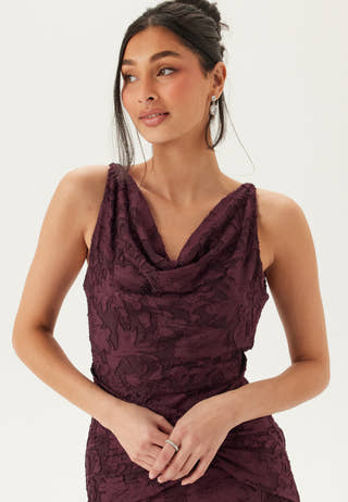 Deep Waterfall Mermaid Gown