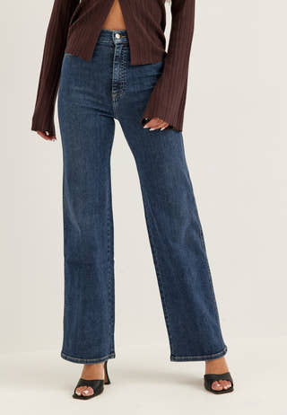 High Straight Leg Jeans