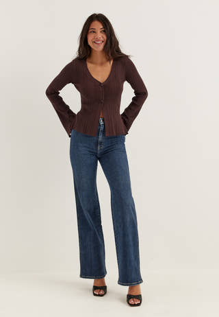 High Straight Leg Jeans