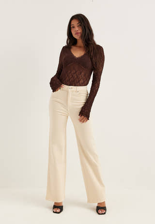 High Straight Leg Jeans
