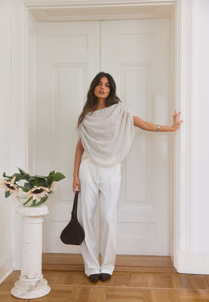 Cape Sleeveless Blouse