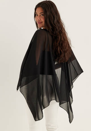 Sheer Chiffon Cape