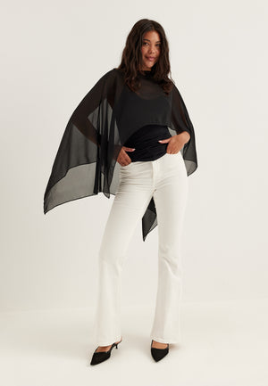Sheer Chiffon Cape