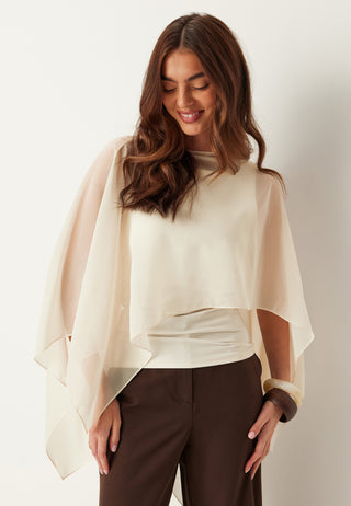 Sheer Chiffon Cape