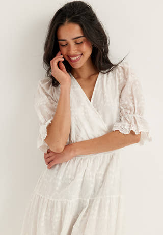 Broderie Anglaise Maxi Dress