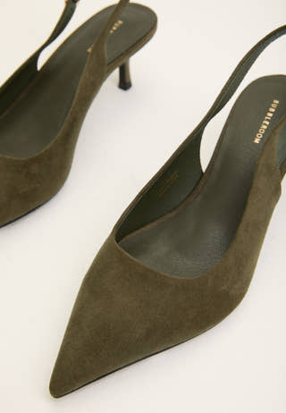 Pointy Slingback Green