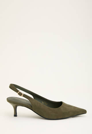 Pointy Slingback Green