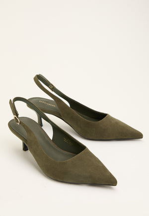 Pointy Slingback Green